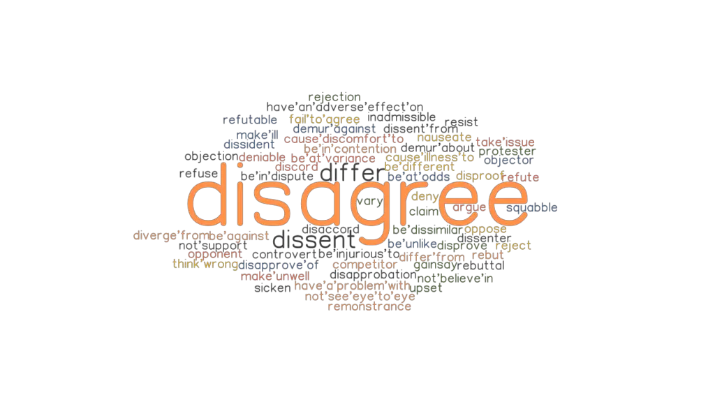 DISAGREE: Synonyms and Related Words. What is Another Word for DISAGREE ...