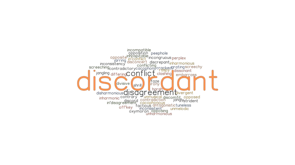 DISCORDANT Synonyms And Related Words What Is Another Word For Discordant 1024x576