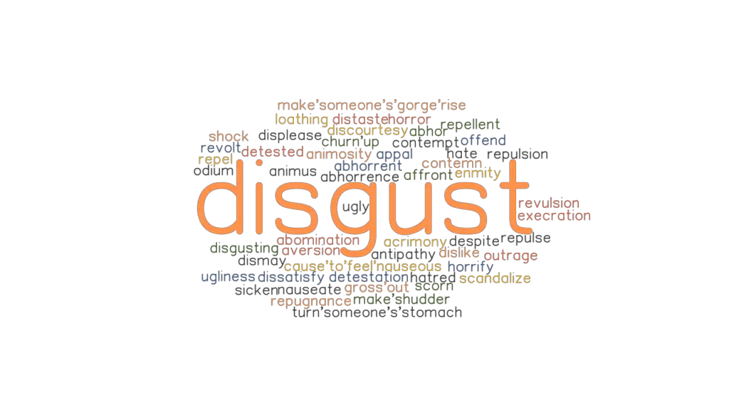 DISGUST Synonyms And Related Words What Is Another Word For DISGUST 