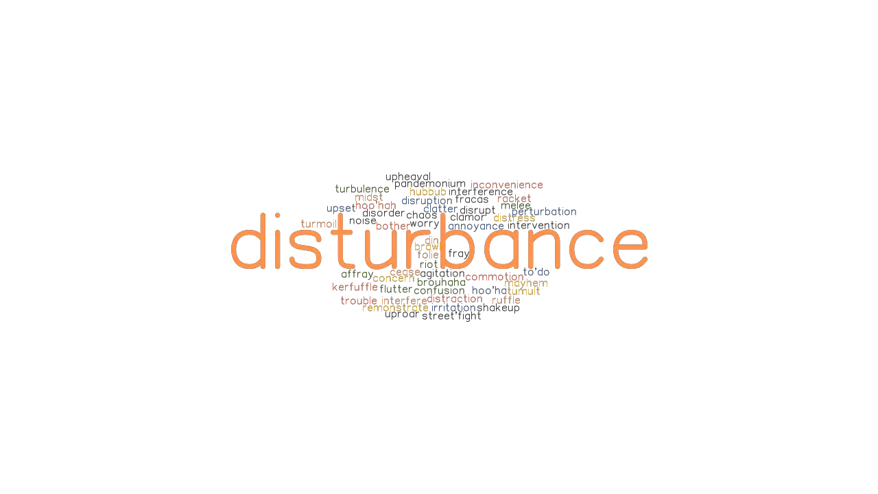 DISTURBANCE Synonyms And Related Words What Is Another Word For 