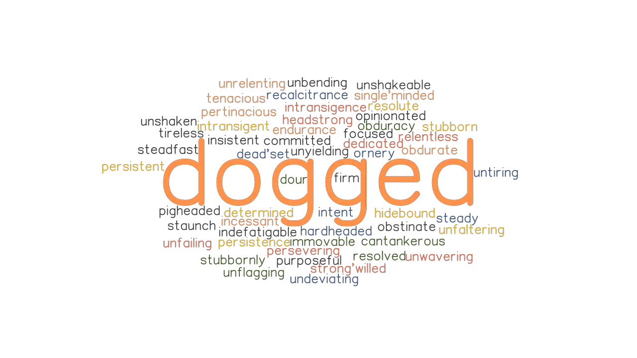 DOGGED: Synonyms and Words. What is for DOGGED? -
