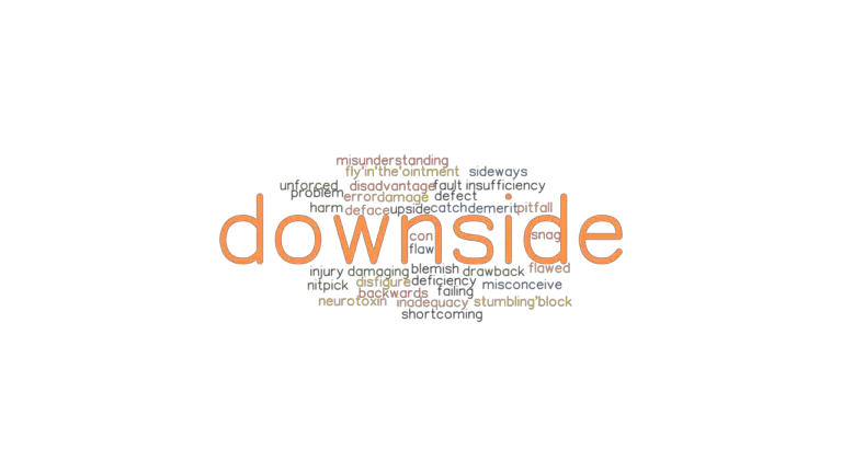 Downside Another Word In English