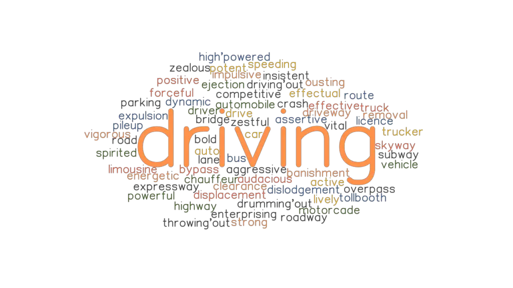 DRIVING Synonyms and Related Words. What is Another Word for DRIVING