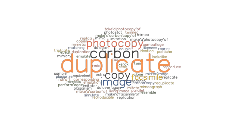 DUPLICATE Synonyms And Related Words What Is Another Word For 