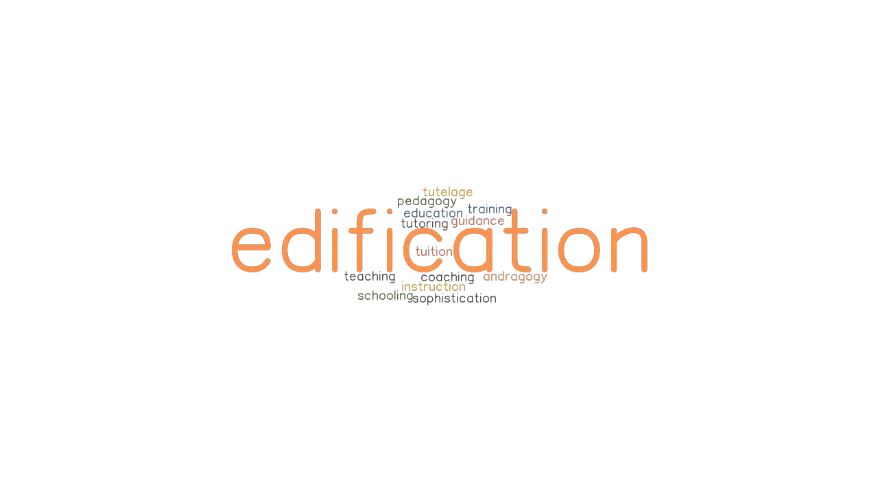 EDIFICATION Synonyms And Related Words What Is Another Word For 