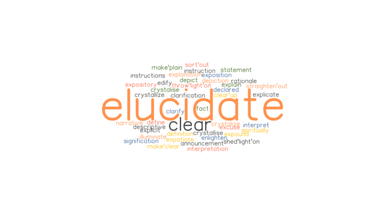 synonym for elucidate