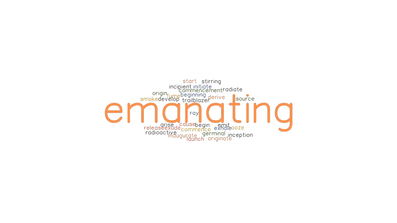 EMANATING Synonyms And Related Words What Is Another Word For 