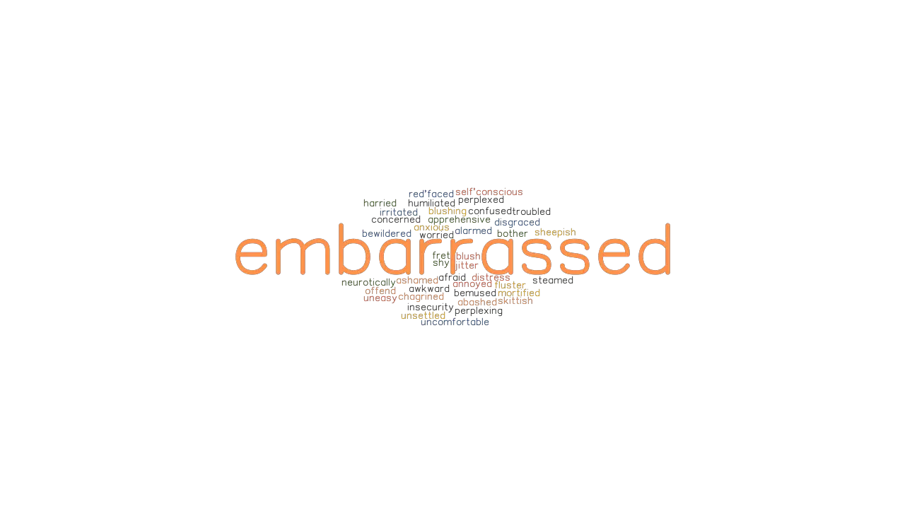 EMBARRASSED Synonyms And Related Words What Is Another Word For 