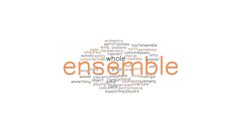 ENSEMBLE: Synonyms and Related Words. What is Another Word for ENSEMBLE ...