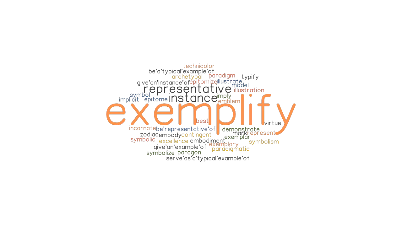 EXEMPLIFY Synonyms And Related Words What Is Another Word For 