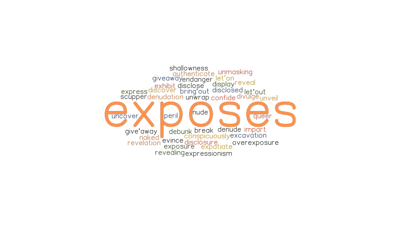 EXPOSES Synonyms And Related Words What Is Another Word For EXPOSES 