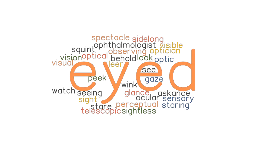 EYED Synonyms and Related Words. What is Another Word for EYED