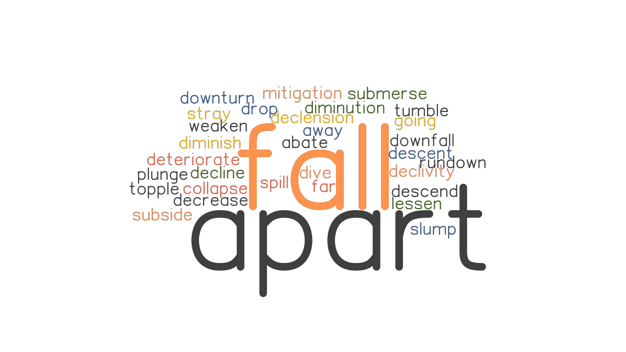 FALL APART Synonyms And Related Words What Is Another Word For FALL 