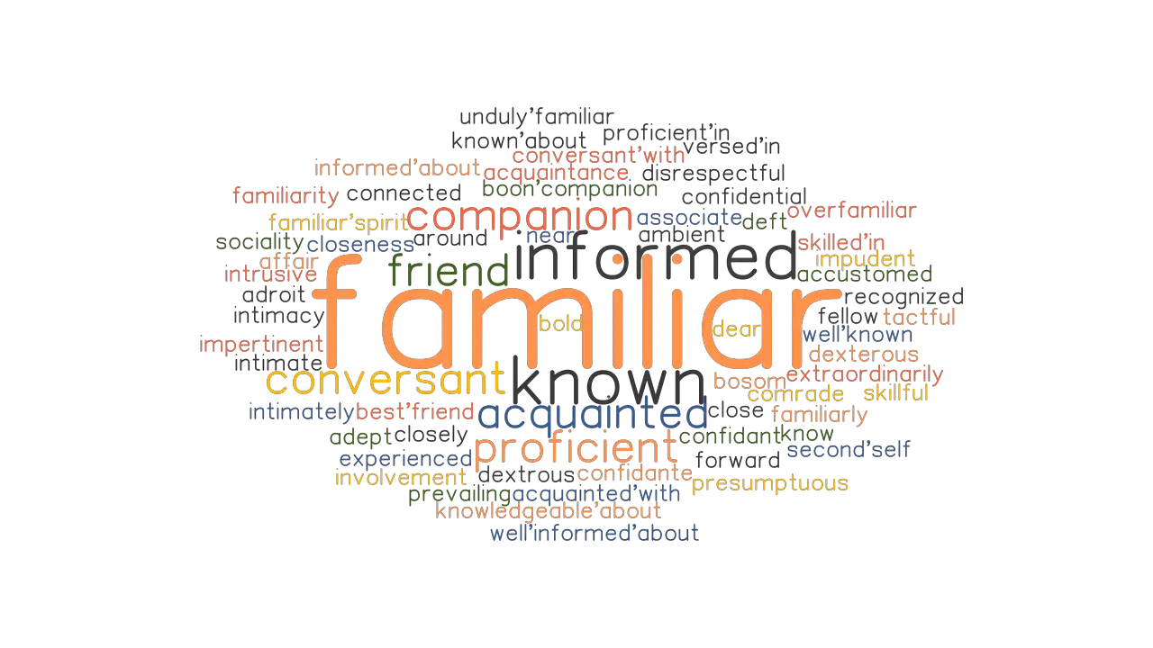 FAMILIAR Synonyms And Related Words What Is Another Word For FAMILIAR 