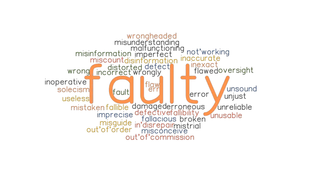 FAULTY Synonyms And Related Words What Is Another Word For FAULTY 