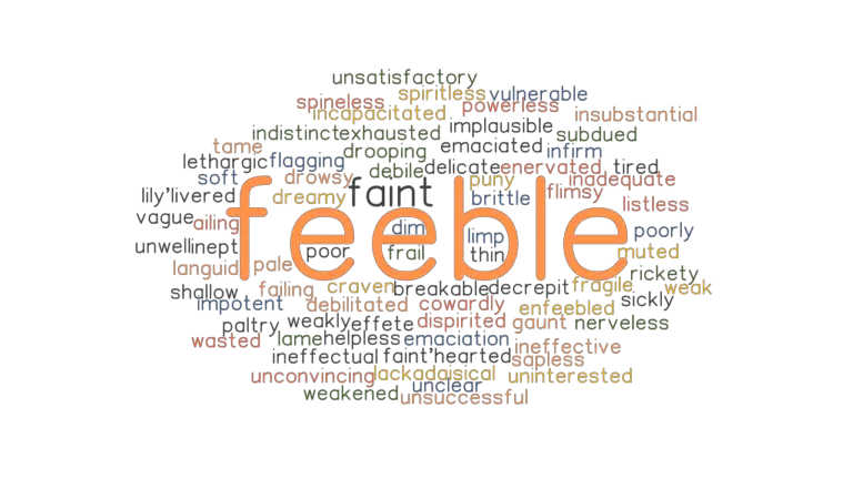 Another Words For Feeble