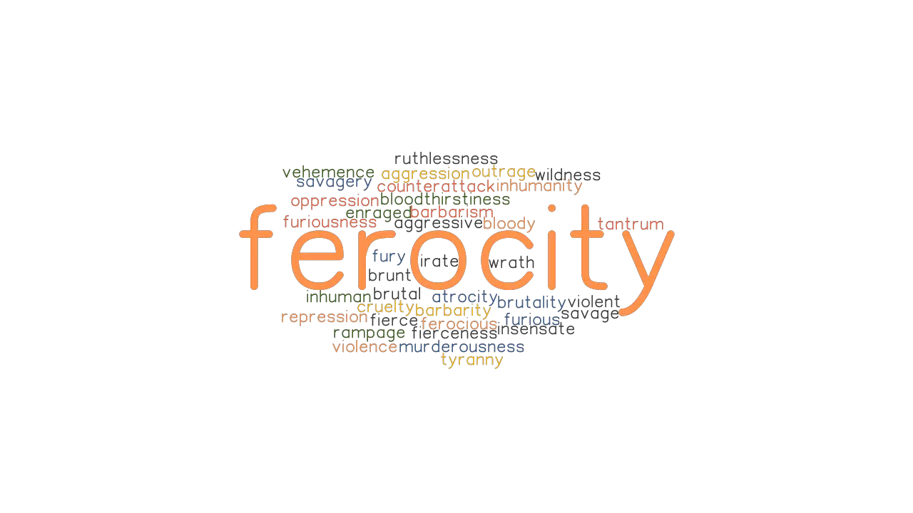 FEROCITY Synonyms And Related Words What Is Another Word For FEROCITY 