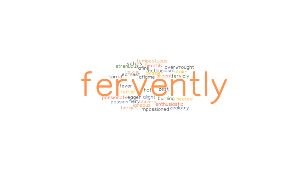 FERVENTLY: Synonyms and Related Words. What is Another Word for