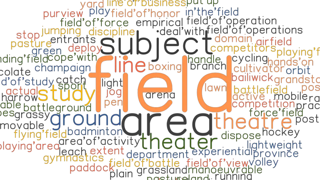 another word for field