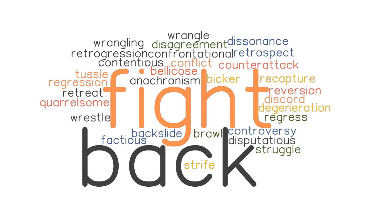 FIGHT BACK: Synonyms and Related Words. What is Another Word for FIGHT  BACK? 