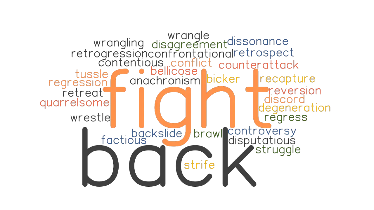 FIGHT BACK Synonyms And Related Words What Is Another Word For FIGHT 