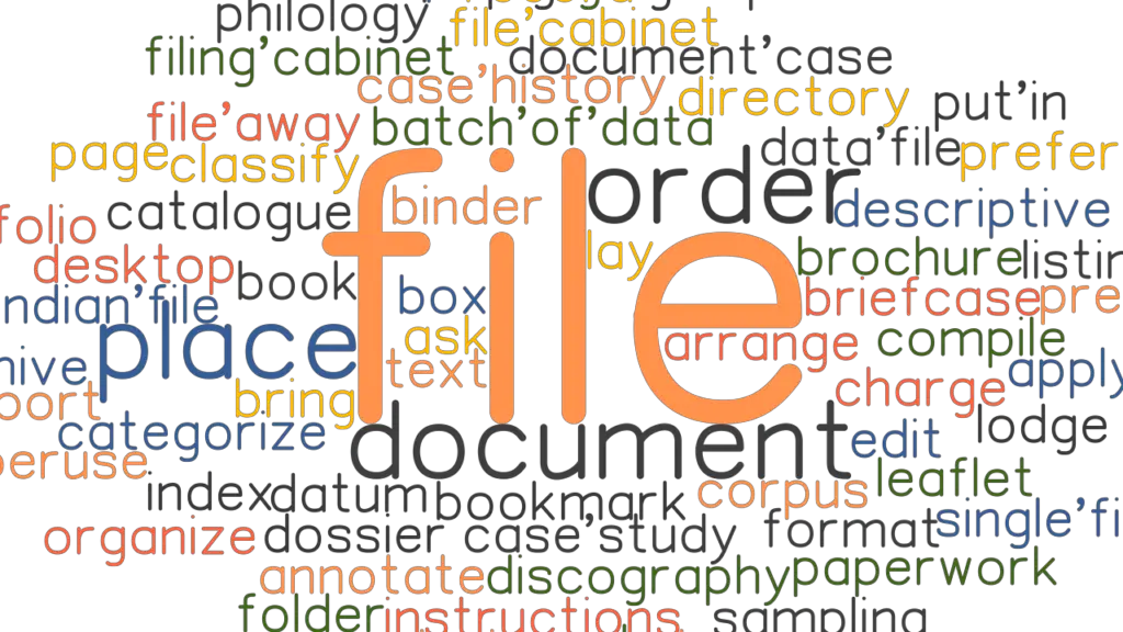 FILE Synonyms And Related Words What Is Another Word For FILE 