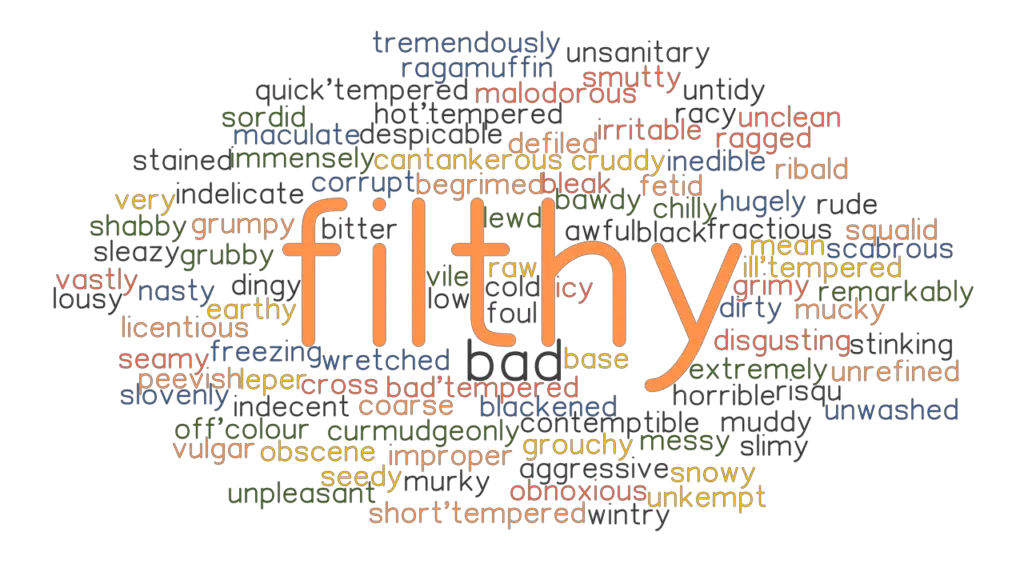 filthy meaning synonyms