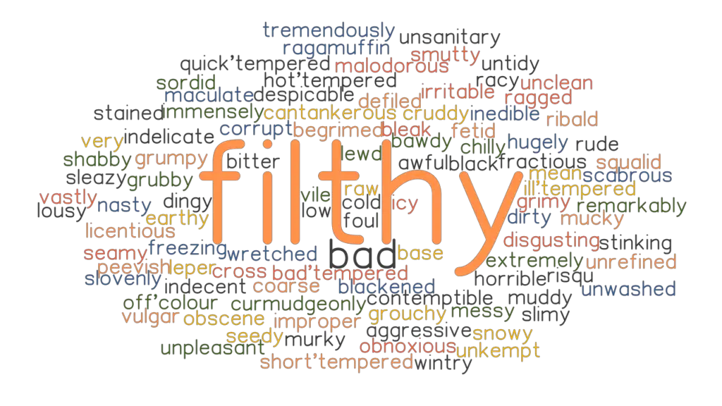 FILTHY Synonyms And Related Words What Is Another Word For FILTHY 