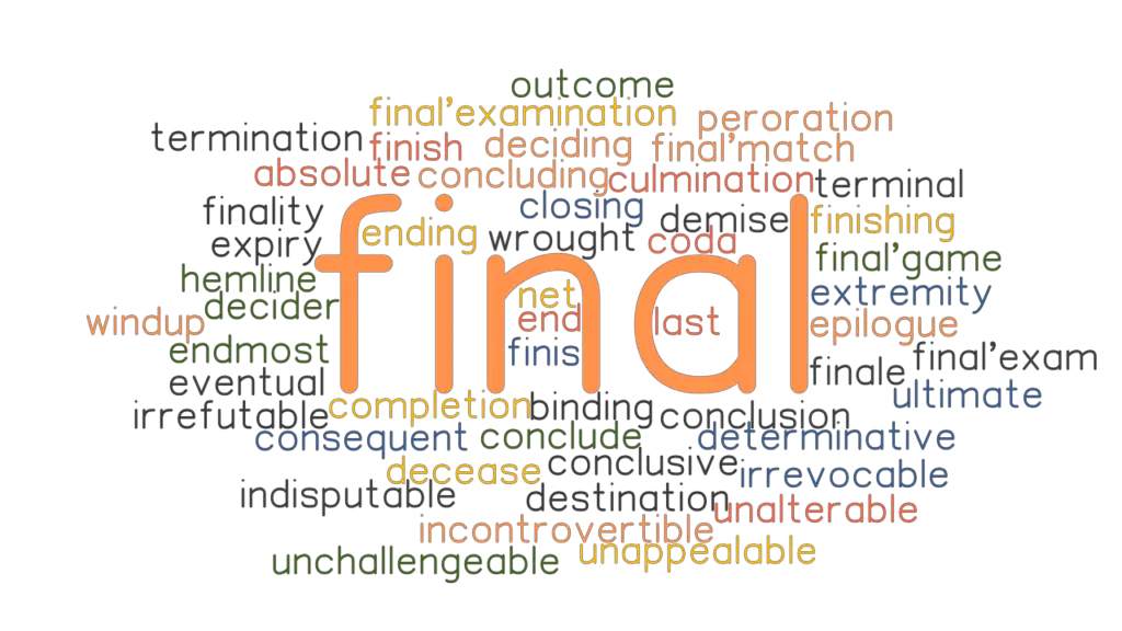 FINAL Synonyms And Related Words What Is Another Word For FINAL 