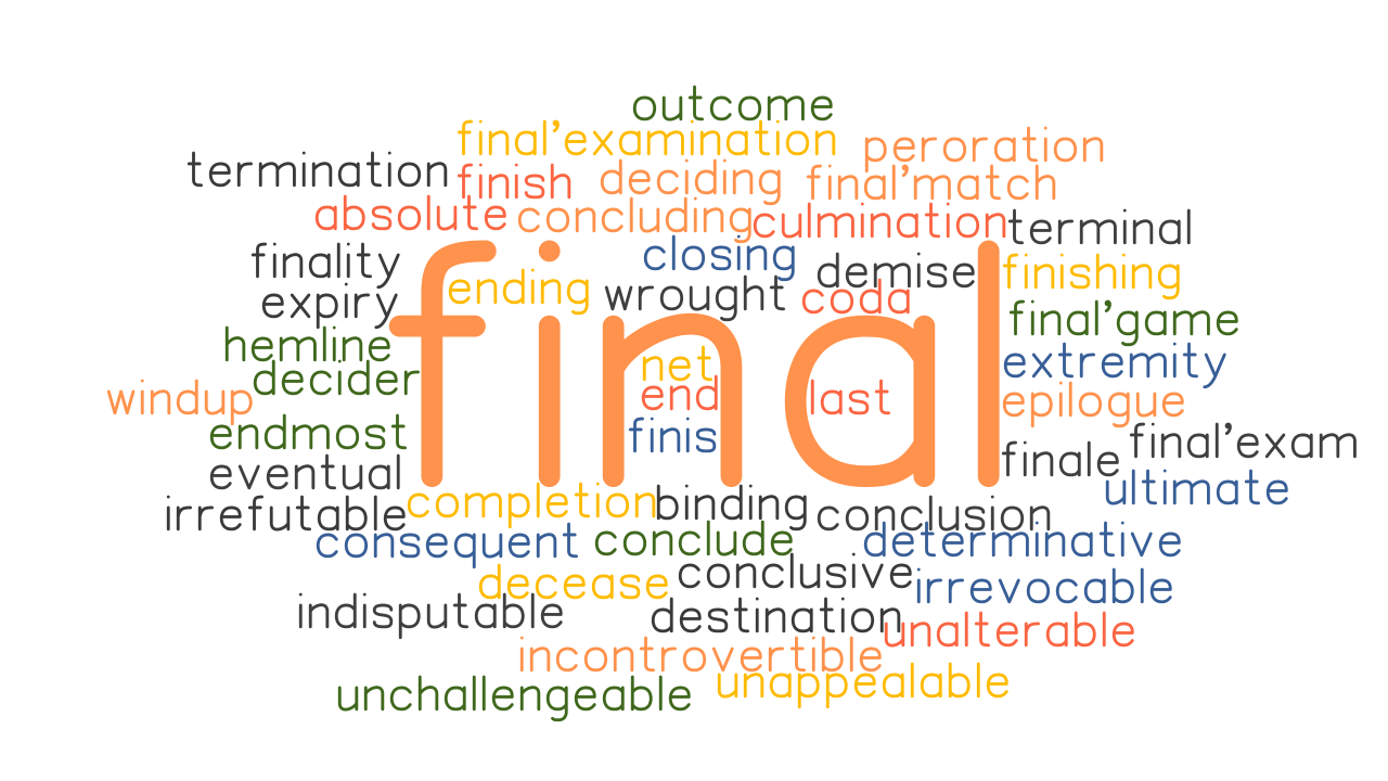 FINAL Synonyms And Related Words What Is Another Word For FINAL 