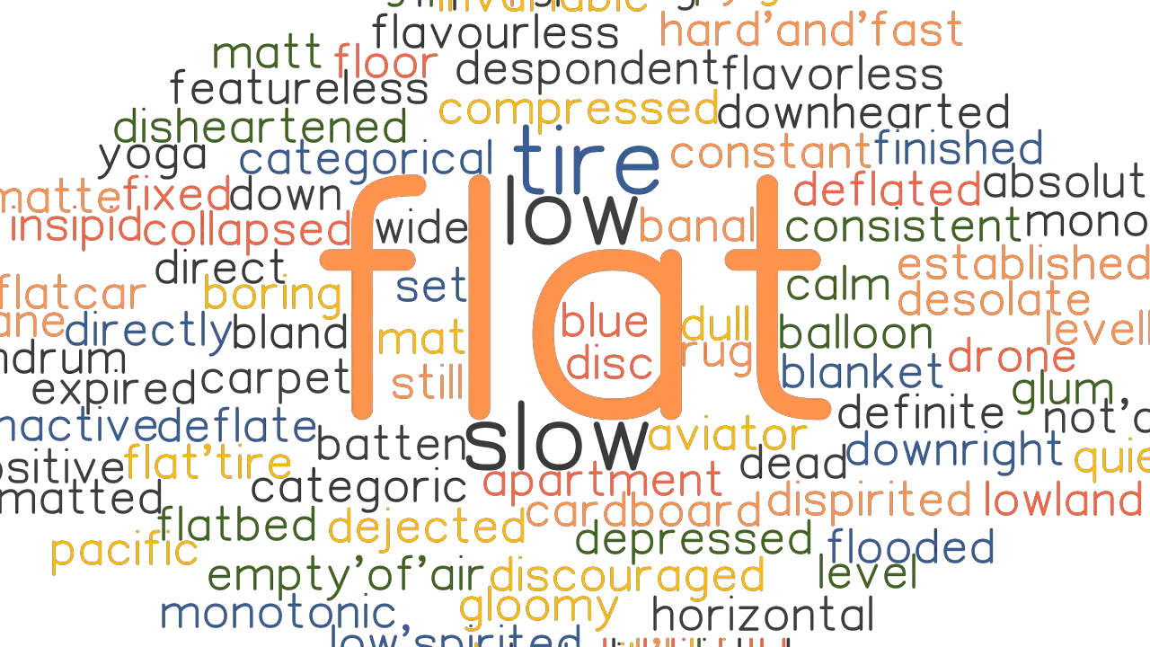 FLAT Synonyms and Related Words. What is Another Word for FLAT ...