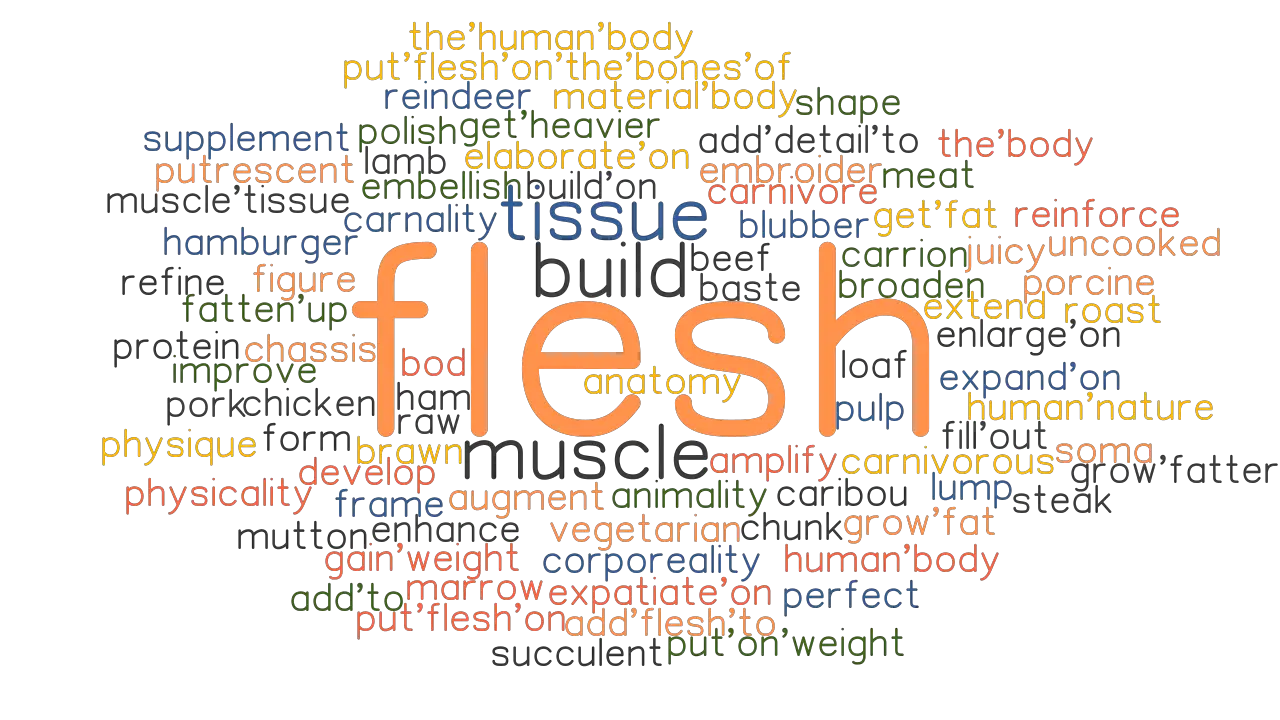 FLESH Synonyms And Related Words What Is Another Word For FLESH 