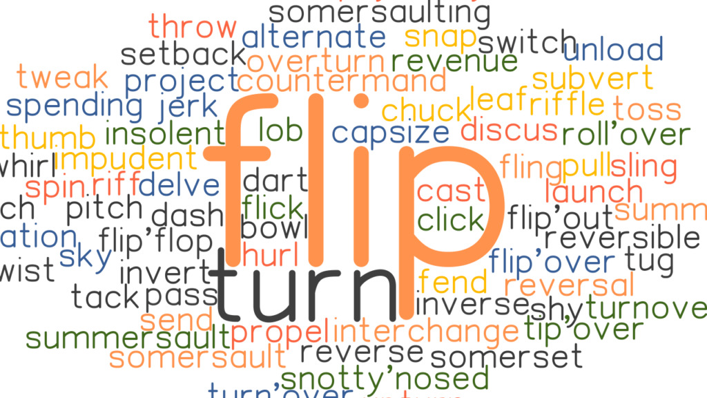 Flip Over Synonyms English