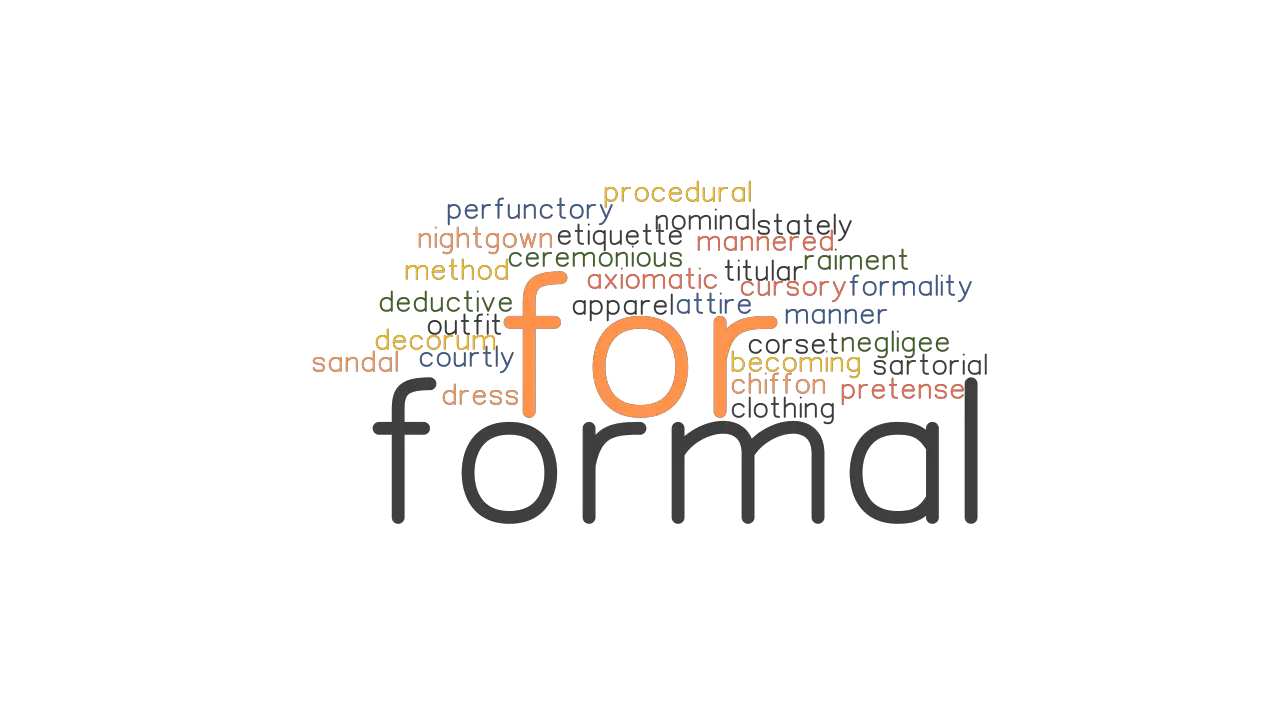 presentation synonym formal