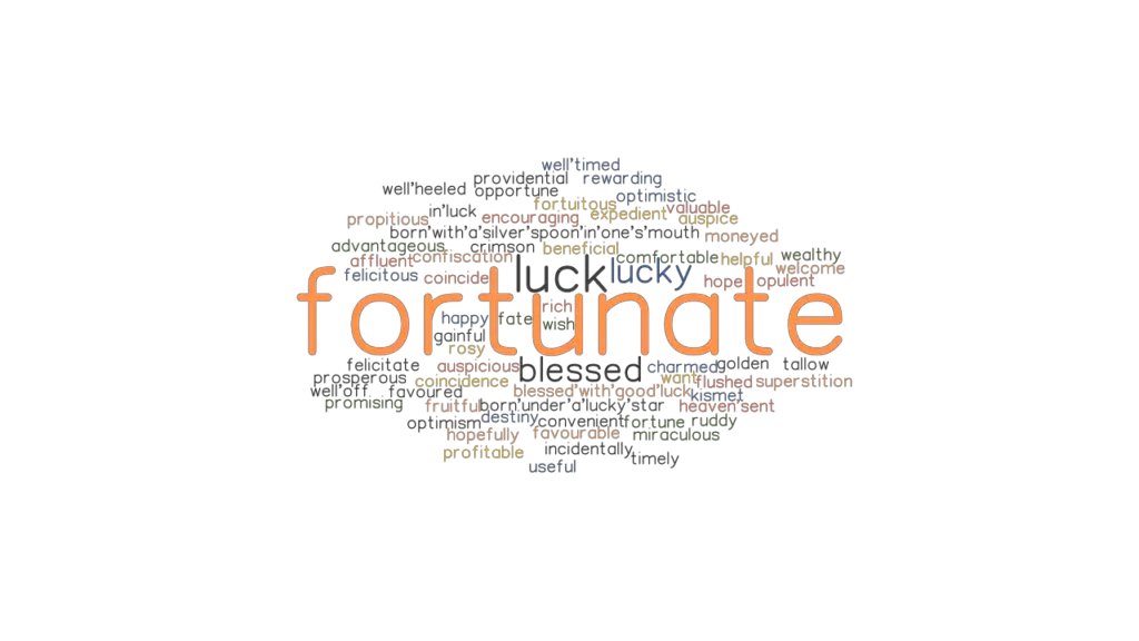 FORTUNATE Synonyms And Related Words What Is Another Word For FORTUNATE GrammarTOP