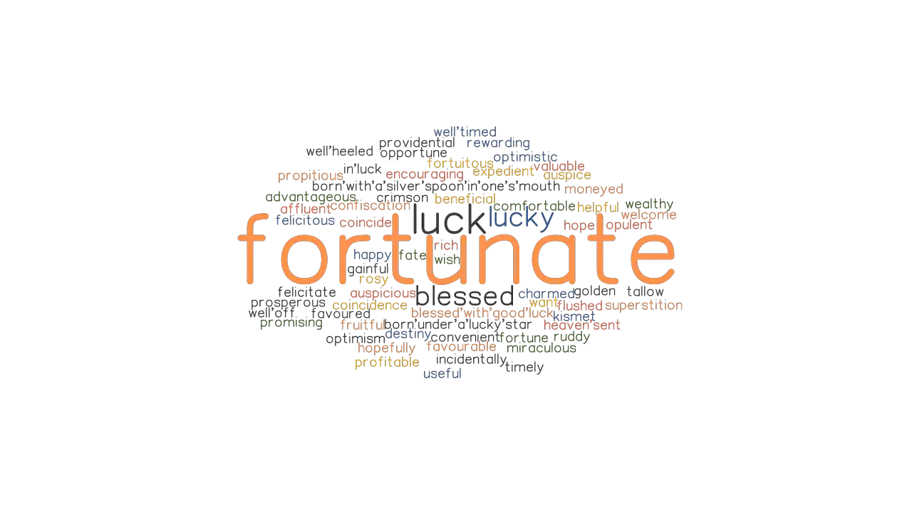 FORTUNATE Synonyms And Related Words What Is Another Word For 