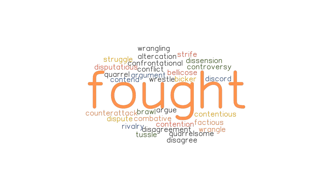 FOUGHT Synonyms And Related Words What Is Another Word For FOUGHT GrammarTOP