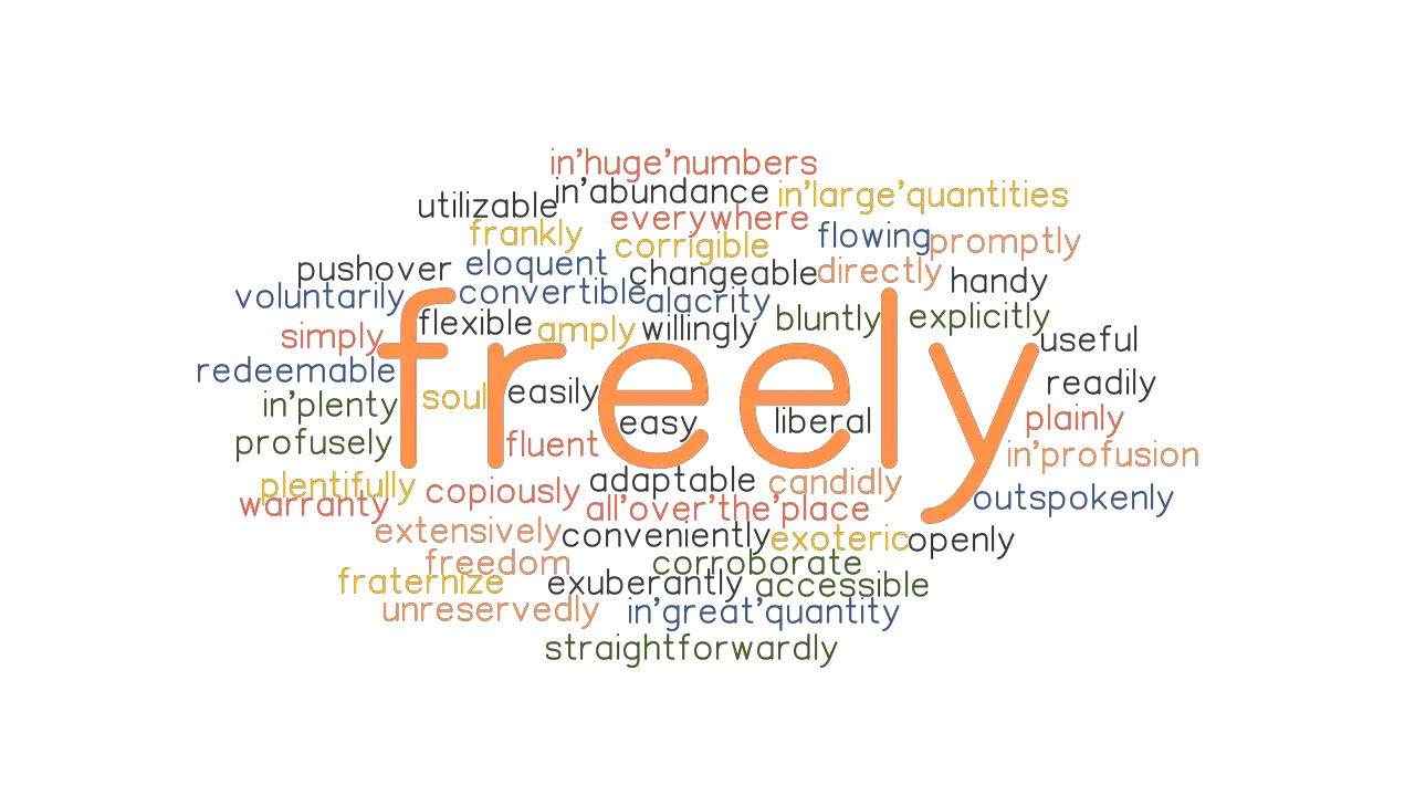 Freely: Synonyms And Related Words. What Is Another Word For Freely? -  Grammartop.Com