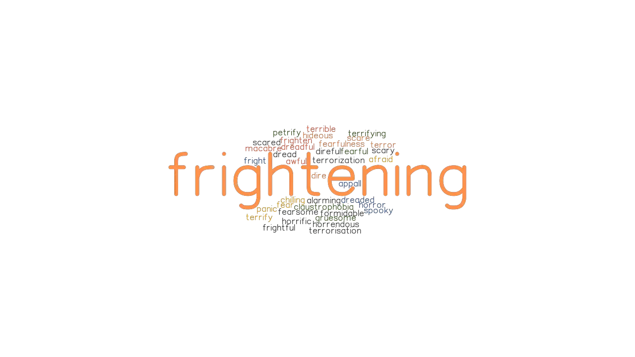 FRIGHTENING Synonyms And Related Words What Is Another Word For 