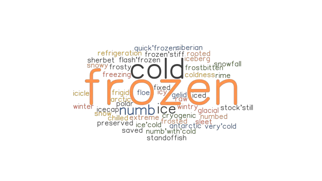 FROZEN Synonyms And Related Words What Is Another Word For FROZEN 