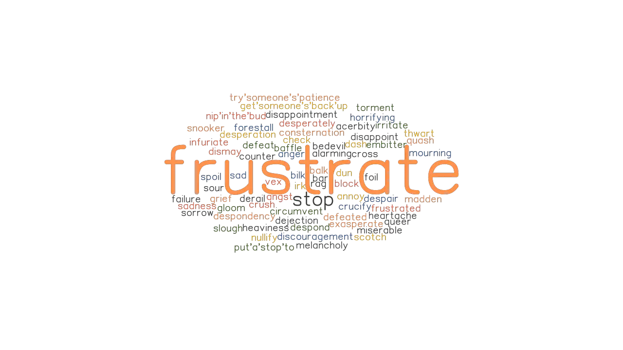 FRUSTRATE Synonyms and Related Words. What is Another Word for ...