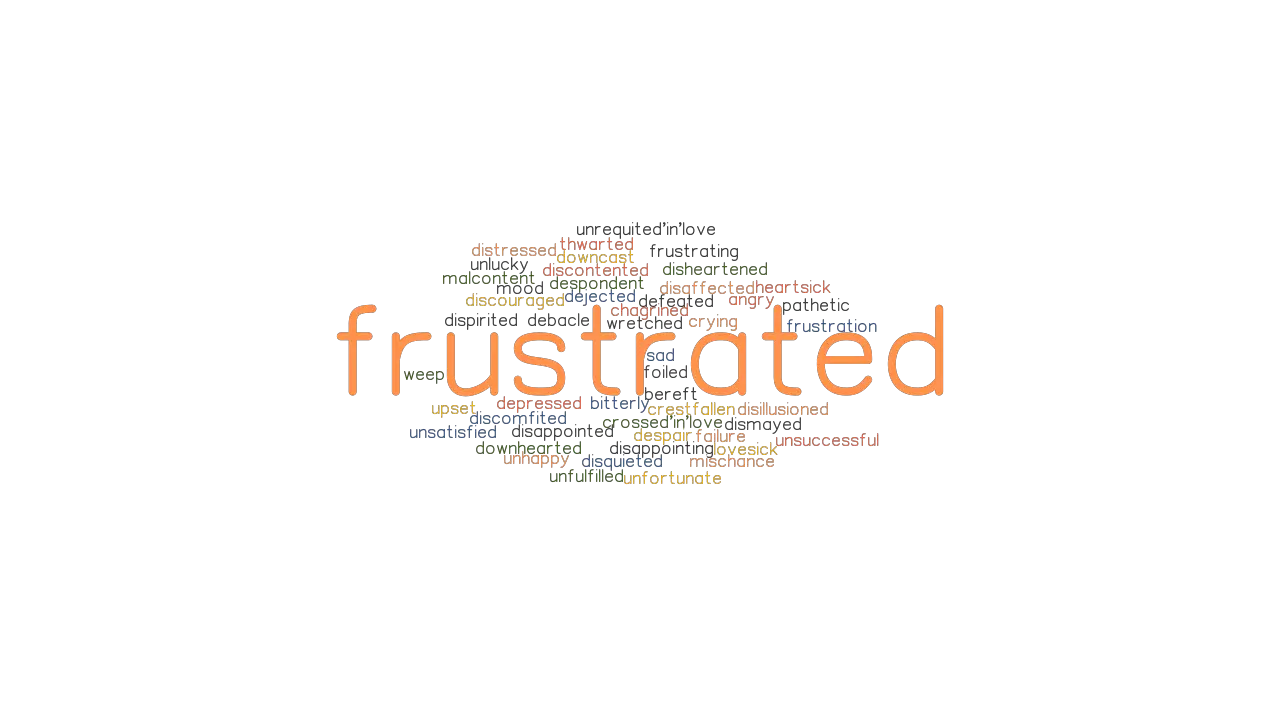 FRUSTRATED Synonyms And Related Words What Is Another Word For 