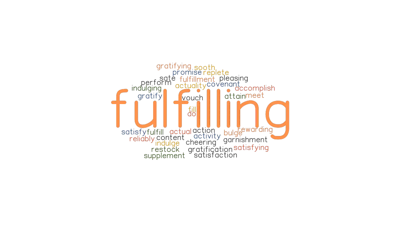 FULFILLING Synonyms And Related Words What Is Another Word For 