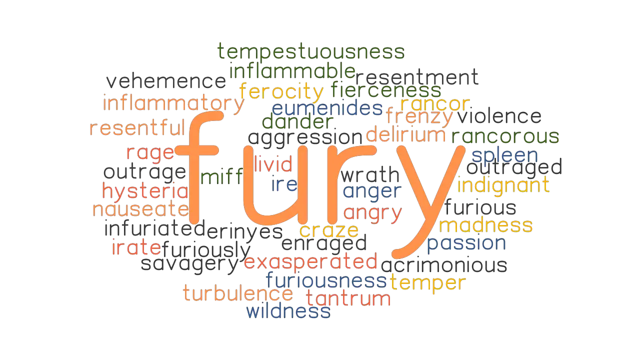 FURY Synonyms and Related Words. What is Another Word for FURY ...