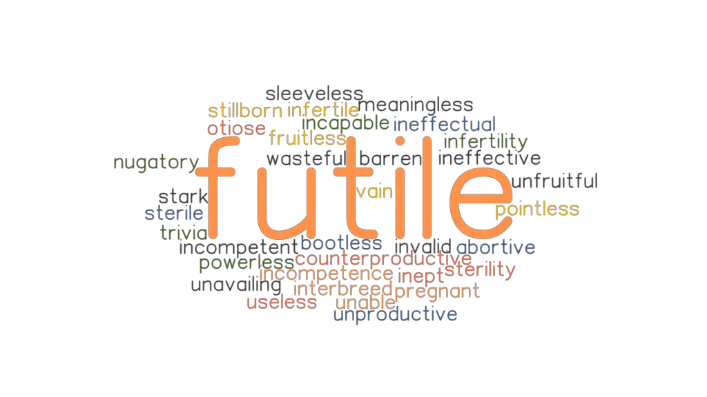 FUTILE: Synonyms and Related Words. What is Another Word for FUTILE