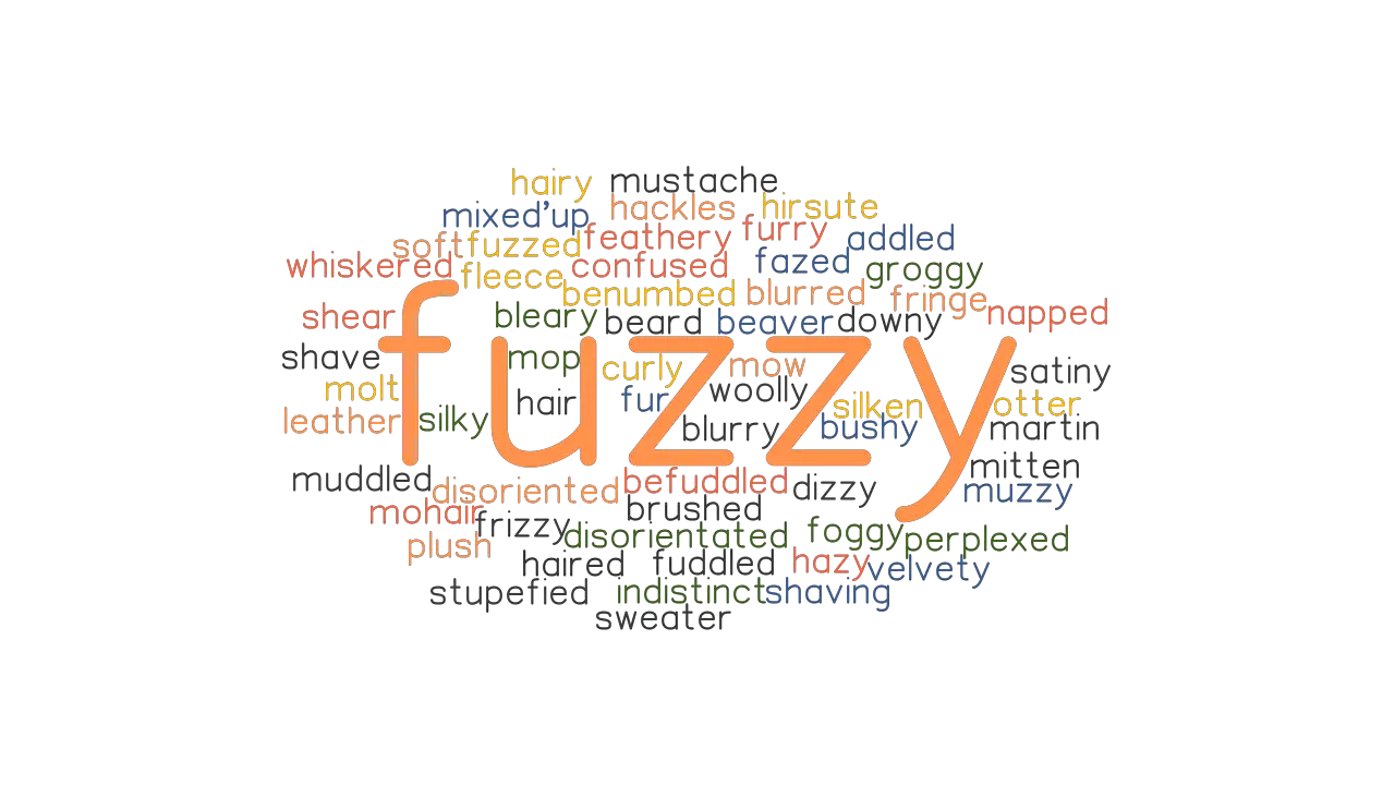 FUZZY: Synonyms and Related Words. What is Another Word for FUZZY? -  