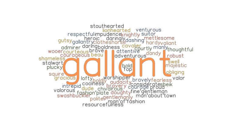 GALLANT Synonyms And Related Words What Is Another Word For GALLANT 