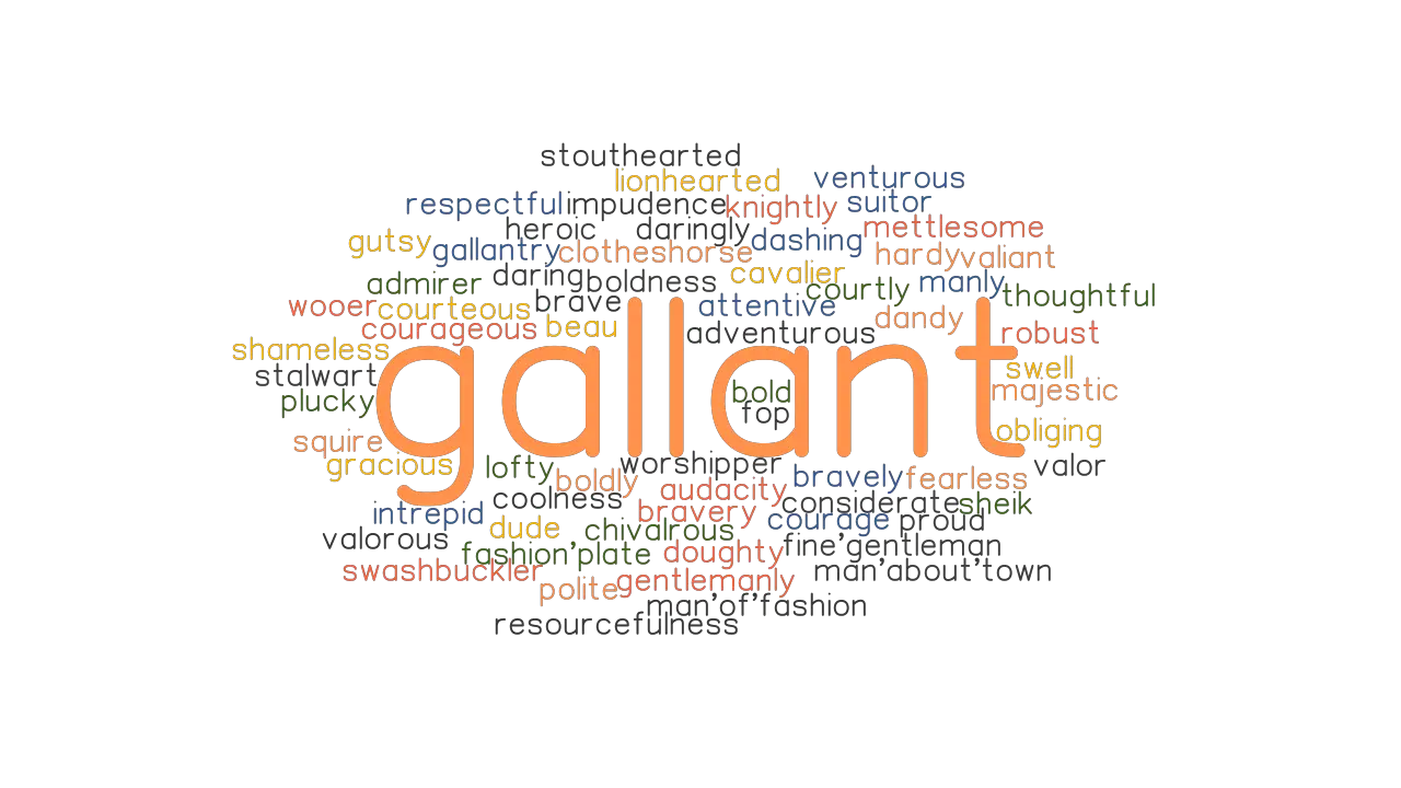 GALLANT Synonyms And Related Words What Is Another Word For GALLANT 