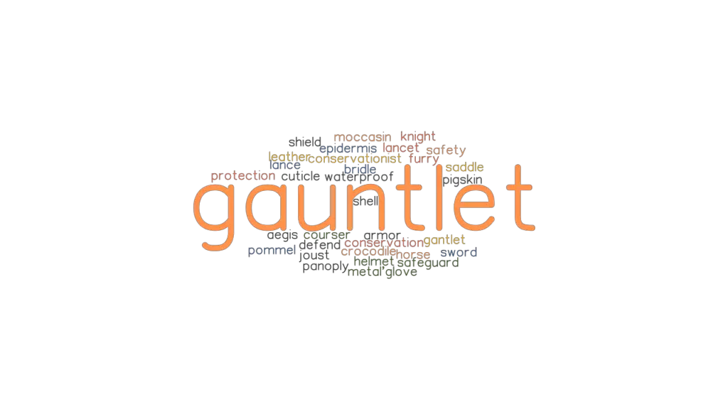 GAUNTLET Synonyms and Related Words. What is Another Word for GAUNTLET