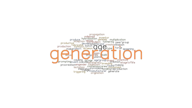 GENERATION Synonyms And Related Words What Is Another Word For 